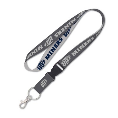 NCAA UTEP Miners Charcoal Lanyard