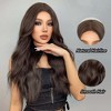 Jessie's Wig Versatile Wig for Women Long Curly Wig Wear and Go Resistant Synthetic Wig for Daily Brown Color - 2 of 4