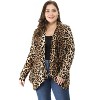 Agnes Orinda Women's Plus Size Asymmetric Open Front Fashion Cardigans - 3 of 4