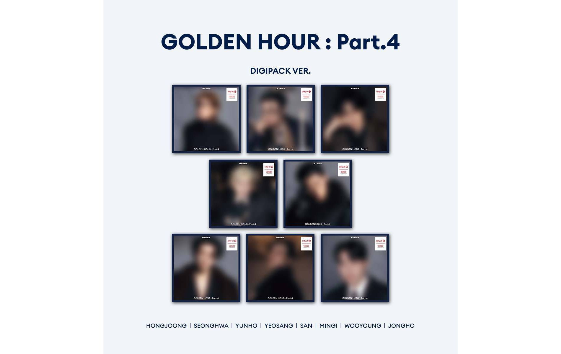 ATEEZ - GOLDEN HOUR : Part.4 (Digipack) (Target Exclusive, CD)