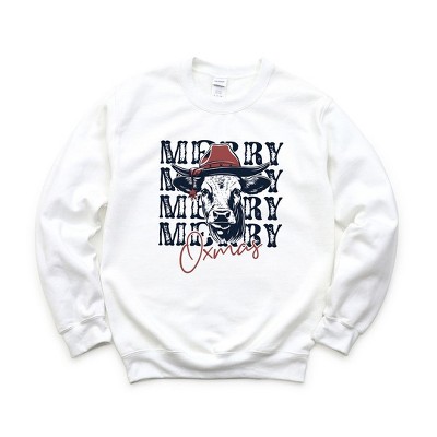 Simply Sage Market Women's Graphic Sweatshirt Merry Oxmas
