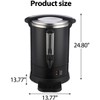 Commercial Coffee Urn, Hot Water Dispenser with Percolator, Stainless Steel Hot Beverage Bottle, Easy Two Way Dispenser, Black - 3 of 4