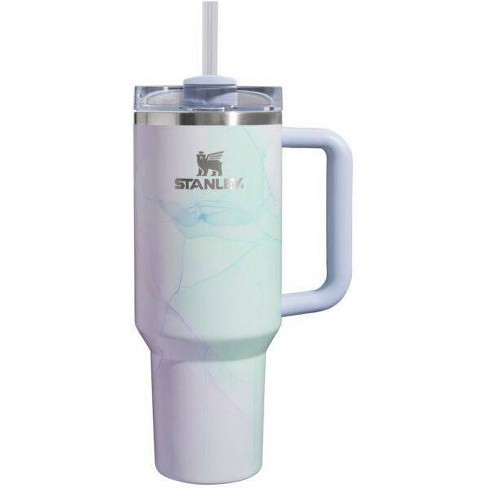 Stanley 40 oz Stainless Steel H2.0 Flowstate Quencher Tumbler Watercolor  Blue