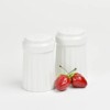 Omniware Simsbury Salt & Pepper Shaker Set, 6oz Stoneware Dispensers with Distinctive "S" & "P" Lids, Lead-Free Glaze, Dishwasher Safe - 2 of 2