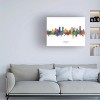 Trademark Fine Art Michael Tompsett 'Syracuse New York Skyline Named' Canvas Art - 3 of 4