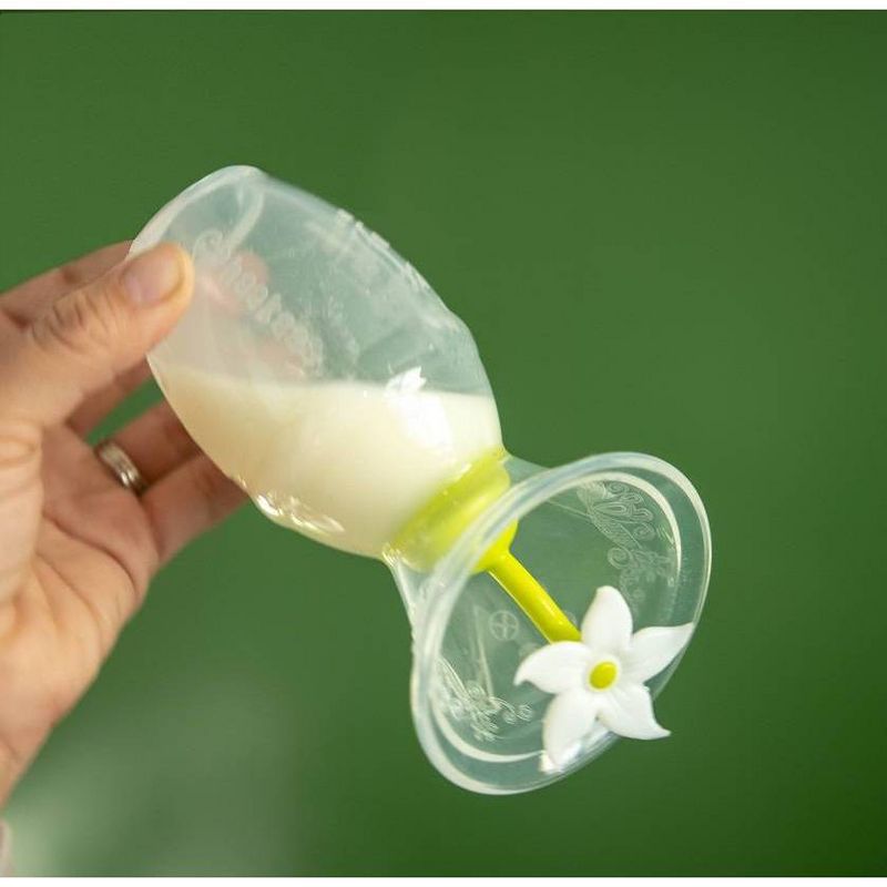 Haakaa Breast Pump without Suction Base and White Flower Stopper - 4oz, 4 of 13