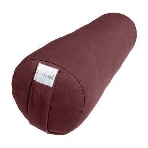 Sol Living Yoga Bolster Pillow with Removable Cover Rectangle - 1 of 4