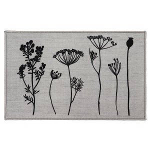 Evideco French Home Goods Wildflowers Print Wool-Effect Kitchen Mats Available in Two Sizes - 1 of 4