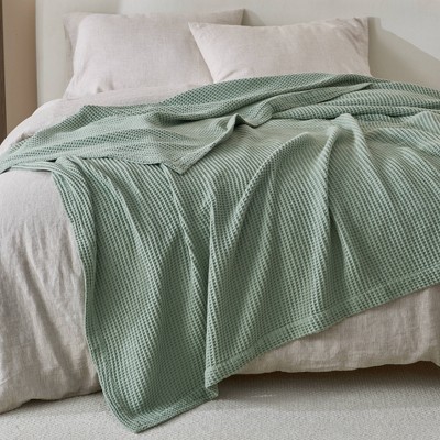 50x60 Cotton Waffle Knit Throw Blanket Pink - Isla Jade : Target