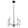Quorum Lighting Hamilton 5 - Light Chandelier in  Matte Black - 3 of 4