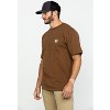 Carhartt Men's Loose Fit Heavyweight Logo Pocket Work T-Shirt - K87WHT - 3 of 4