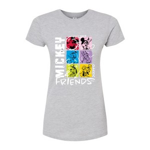 Women's - Disney - Streetwear Group Shot Fitted Graphic T-Shirt - 1 of 3