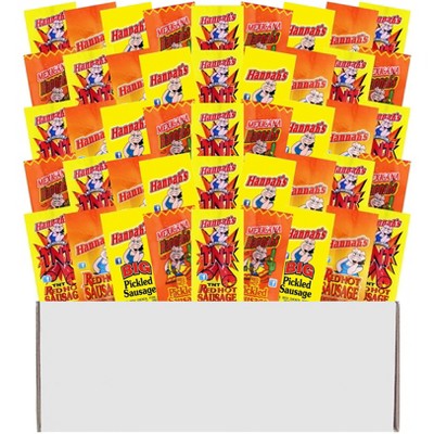 Hannah's 48-Piece Sampler Gift Box (12 packs each of 4 assorted Hannah's Pickled Sausages)