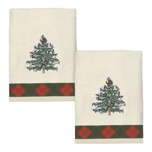 Spode Christmas Tree Tartan 2 Pc Hand Towel Set - 1 of 1