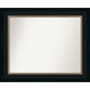 35" x 29" Non-Beveled Paragon Bathroom Wall Mirror Bronze - Amanti Art: Includes Mounting Hardware - 1 of 4