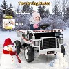 12V Kids Ride On Dump Truck with Remote Control,Ride On Car Toy with Spring Suspension,Music,LED Lights,White - 4 of 4