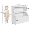 Coolmee Kids Bookshelf and Toy Storage, Wooden Toddler Bookcase Cabinet, Children's Large Cubbies for Playroom Bedroom Nursery Classroom School - 2 of 4