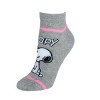 Textiel Trade Women's Peanuts Snoopy Sneaker Socks (3 Pair) - 4 of 4