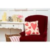 C&F Home 18"x 18" Valentine's Day Hearts Printed Accent Throw Pillow - 2 of 4