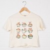Simply Sage Market Teacup Bunnies Coquette Boxy Crop Top - 3 of 4
