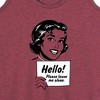 Women's - Instant Message - Vintage Please Leave Me Alone Graphic Racerback Tank - 2 of 4