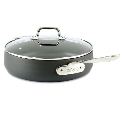 All-Clad 4 Quart Nonstick Saute Pan with Lid, HA1 Hard Anodized Cookware