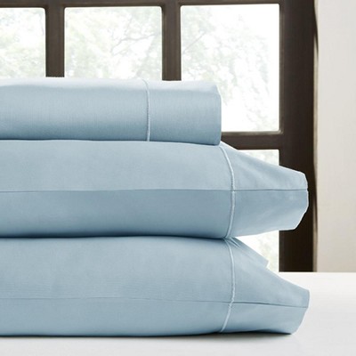 Perthshire Platinum Concepts 1000 Thread Count Solid Sateen Sheet - 4 Piece Set - Aqua