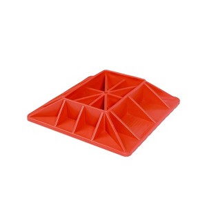 Jack Base Stabilizer, 11.5" x 11.5" Off-Road Jack Base, Heavy-Duty Red Recovery Gear Accessory - 1 of 2