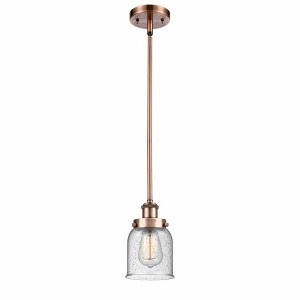 Bell - 1 Light Stem Hung Mini Pendant In Industrial Style-10 Inches Tall and 5 Inches Wide - 1 of 1