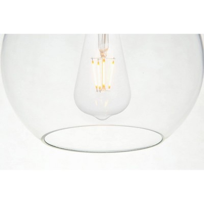 Cosmopolitan Chrome & Clear Glass 5-Light Globe Pendant