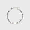 Women's Sterling Silver Hoop Earring with Click Top - Silver (30mm): Polished Nickel-Free Metal, Clip-In Clasp, 15+ Age - 2 of 4