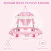 Wismind Baby Walker Adjustable Height Foldable Toddler Walker with Wheels and Activity Tray for Boys and Girls - 3 of 4