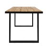 Christopher Knight Home Hartland Outdoor Acacia Wood and Wicker 7 Piece Dining Set with Cushion, Teak/Multibrown - 4 of 4