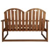 Garden Bench Brown Acacia wood 43.3 in Durable Garden BenchvidaXL - 4 of 4