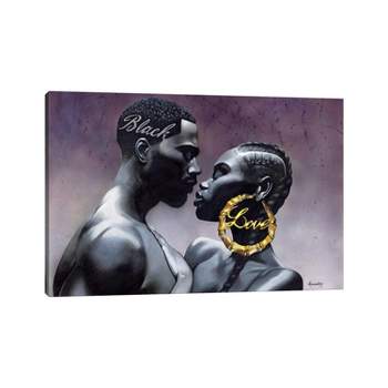 Black Love by Manasseh Johnson Unframed Wall Canvas - iCanvas