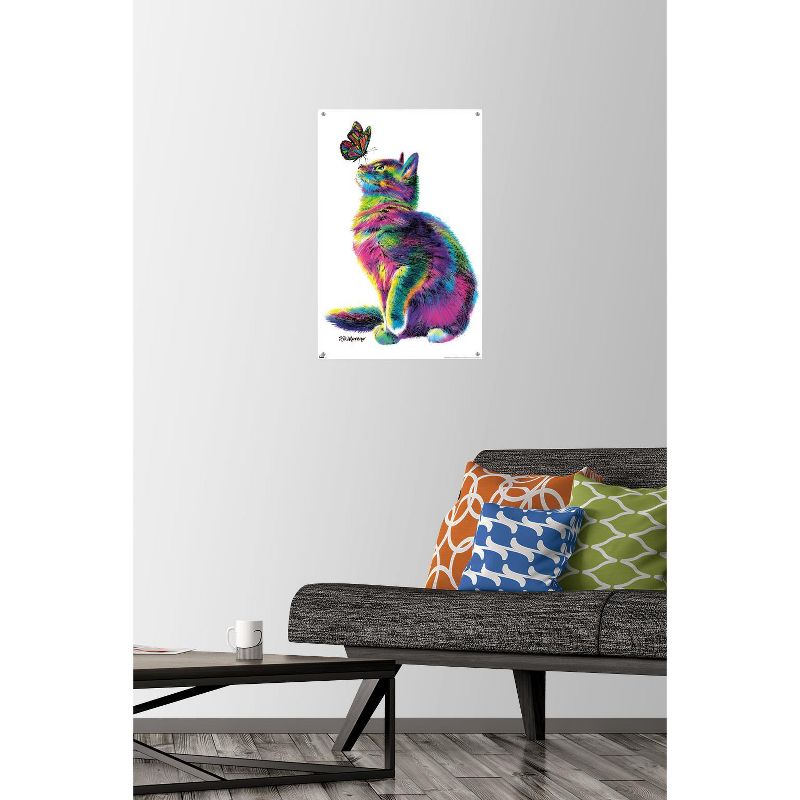 Trends International PD Moreno - Cat and Butterfly Unframed Wall Poster Prints, 2 of 7