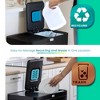 Home Zone Living 16 Gallon Stainless Steel Kitchen Trash and Recycling Can with CleanAura Odor Control and Soft Close Lids, Black - 2 of 4