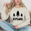 Simply Sage Market Women's Graphic Sweatshirt Explore Trees - 2 of 3