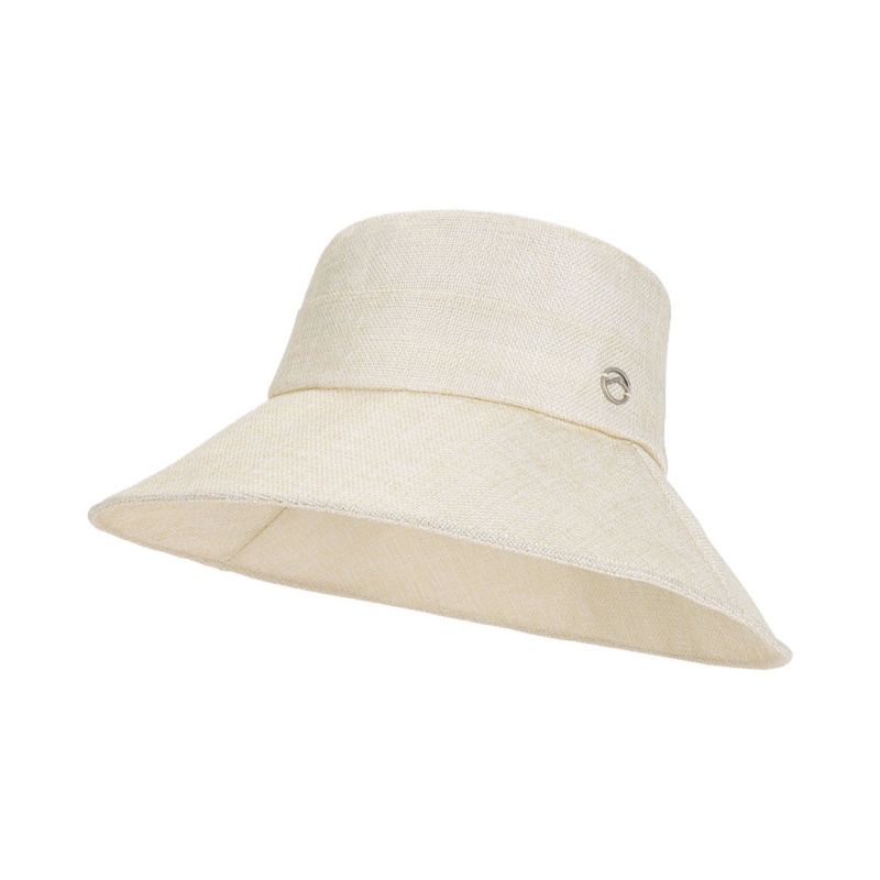 Anna-Kaci Women Wide Brim Bucket Hat Classic Solid Sun Hat Lightweight Casual Everyday Hat, Beige