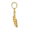 Black Bow Jewelry 14k Yellow Gold Satin & Diamond-Cut Crab Pendant, 19mm (3/4 Inch) - 2 of 4
