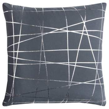 20"x20" Oversize Shiny Abstract Poly Filled Square Throw Pillow - Rizzy Home