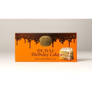 NUTS FACTORY DUBAI CHOCOLATE BIRTHDAY CAKE BAR.   RANKED # 1 IN THE WORLD!  2 PREMIUM BAR PACK - 1 of 4