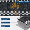 Washable Area Rug for Living Room, Modern Floor Rug with Non Slip Backing, Low Pile Stain Resistant Floor Carpet for Dorm Office Decor - 4 of 4