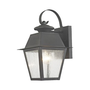 Livex Lighting Mansfield 1 - Light Wall Light in  Charcoal - 1 of 2