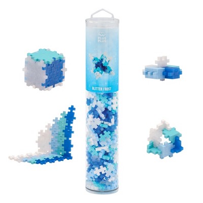 Plus-Plus: Open Play Tube - Glitter Frost Mix - 240 pcs