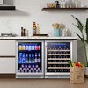 Yeego 48-inch Wide 2-Pack 52 Bottle + 120 Can Built-In Wine Cooler Refrigerator - 3 of 4