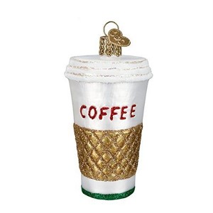 Old World Christmas Blown Glass Ornament for Christmas Tree, Coffee To Go - 1 of 3