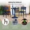 WestinTrends Playa Outdoor Modern Stackable Plastic Patio Dining Chairs (Set of 4) - 4 of 4