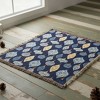 50" x 60" Cotton Tapestry Throw - Blue White Christmas by Manual Woodworkers & Weavers - 3 of 3