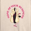 Women's - Disney Villains - None Of Ur Business Lightweight French Terry Wide Neck Long Sleeve Shirt - 2 of 4